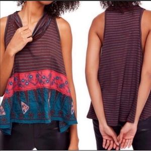 NWOT Free People 🧭 North South Mock Neck Top